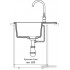 Кухонная мойка GranFest QUARZ GF-UR-658L (темно-серый)