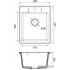 Кухонная мойка GranFest QUARZ GF-UR-240 (темно-серый)
