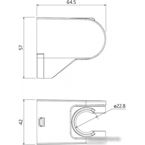 Держатель душевой лейки Milardo 360CP00M53