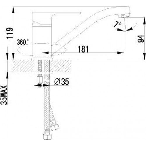 Смеситель Lemark plus GRACE LM1504C
