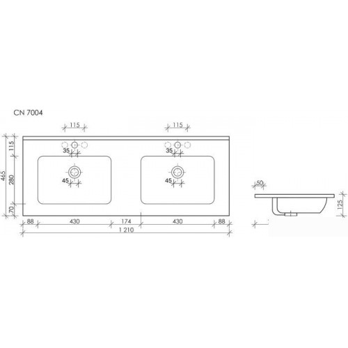 Умывальник Ceramica Nova Element CN7004