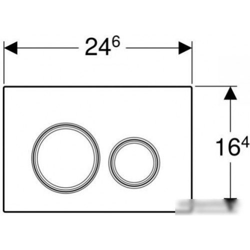 Панель смыва Geberit Sigma 21 115.884.SI.1 (хром глянцевый)