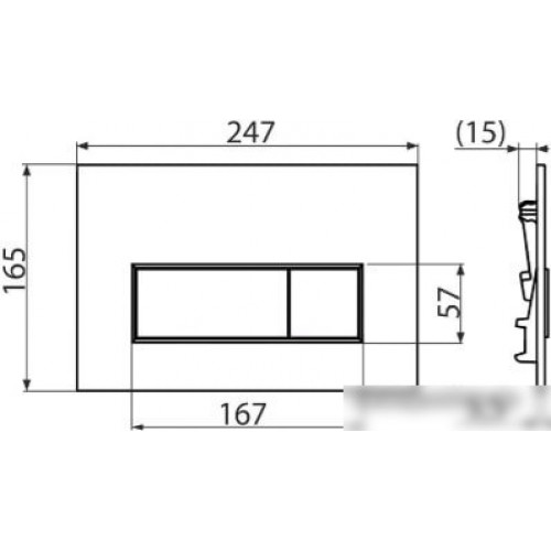 Панель смыва Alcaplast M570