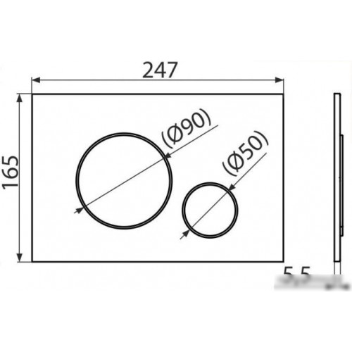 Панель смыва Alcaplast M675 (золотой)