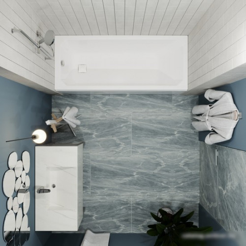 Ванна Triton Прага 150x70 (с ножками,сифоном и экраном)