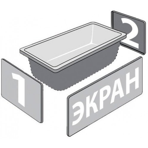 Ванна Triton Прага 150x70 (с ножками и экраном)