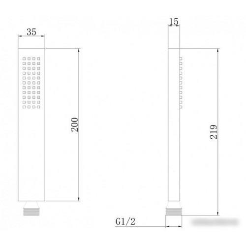 Душевая лейка Abber AF0050W (белый)