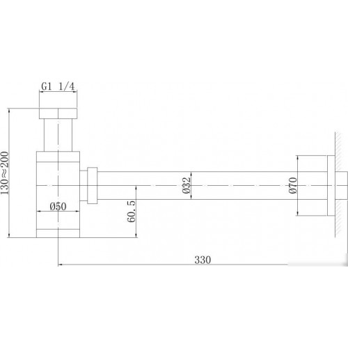 Сифон Abber AF0030NG