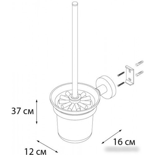 Ершик для унитаза Fixsen Comfort FX-86013
