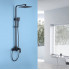 Душевая система Abber Wasserfall AF8616B (черный матовый)