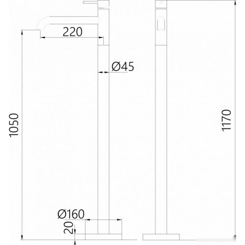 Смеситель Abber Wasser Kreis AF8140G (золото матовое)