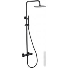 Душевая система Abber Wasser Kreis AF8160B (черный матовый)
