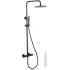 Душевая система Abber Wasser Kreis AF8160B (черный матовый)