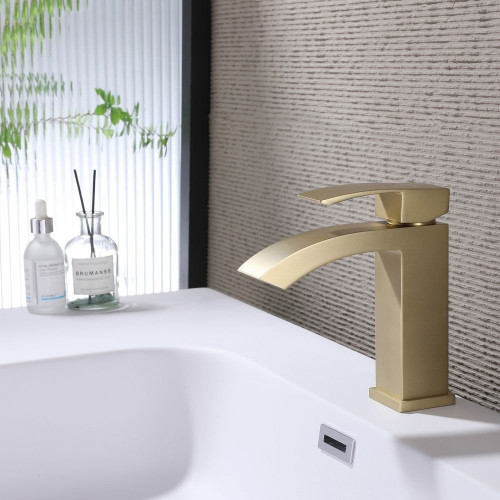 Смеситель Abber Wasserfall AF8610G (золото матовое)