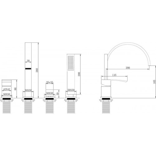 Смеситель Abber Wasserfall AF8613NG (никель)