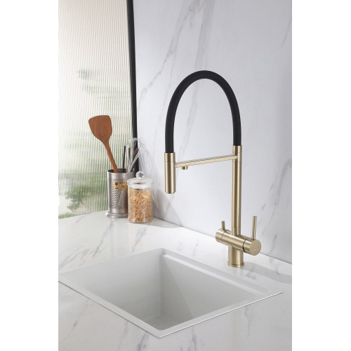 Смеситель Abber Wasser Kreis AF81141G (золото матовое)