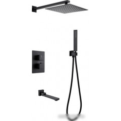 Душевая система Abber Daheim AF8250B (черный матовый)