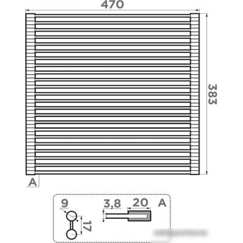 Решетка на кухонную мойку Omoikiri Roll-03 IN 4997005