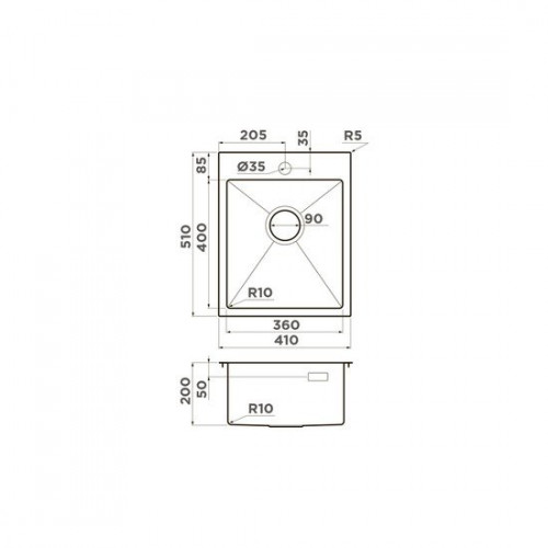 Кухонная мойка Omoikiri Akisame 41 GB (графит)