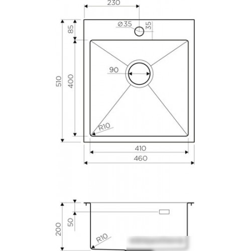 Кухонная мойка Omoikiri Akisame 46 IN