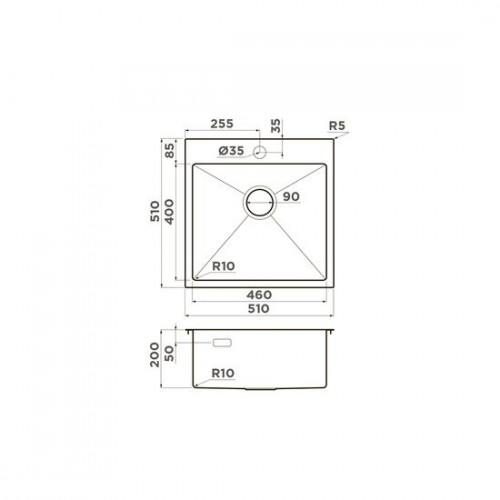 Кухонная мойка Omoikiri Akisame 51 GB (графит)