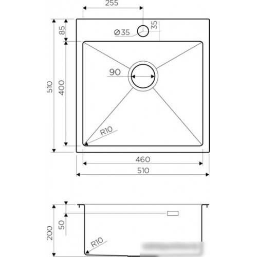 Кухонная мойка Omoikiri Akisame 51 IN