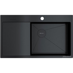 Кухонная мойка Omoikiri Akisame 86-GB-R Side (графит)