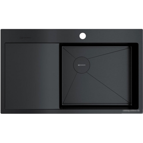 Кухонная мойка Omoikiri Akisame 86-GB-R Side (графит)