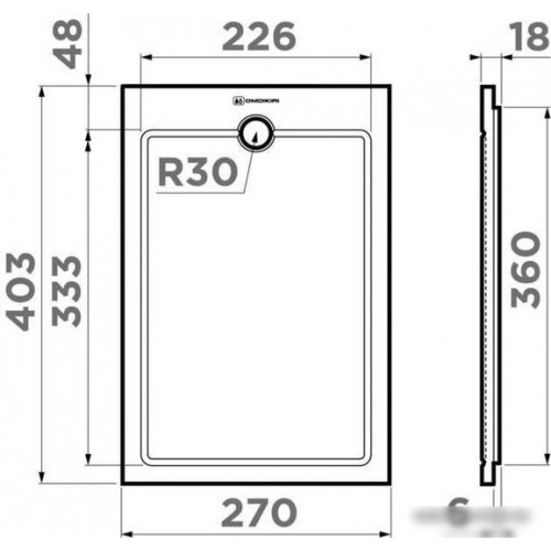 Разделочная доска на мойку Omoikiri CB-03-WOOD-S 4999008