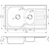 Кухонная мойка Omoikiri Kashiogawa 86-2-IN (матовый)