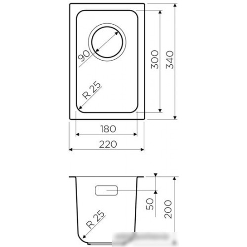 Кухонная мойка Omoikiri Tadzava 22-U-IN