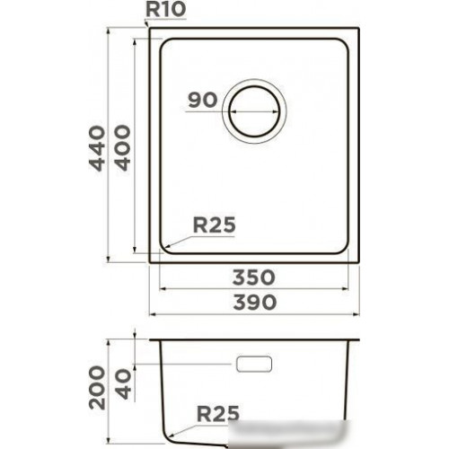 Кухонная мойка Omoikiri Tadzava 39-U/I-LG 4993262 (светлое золото)