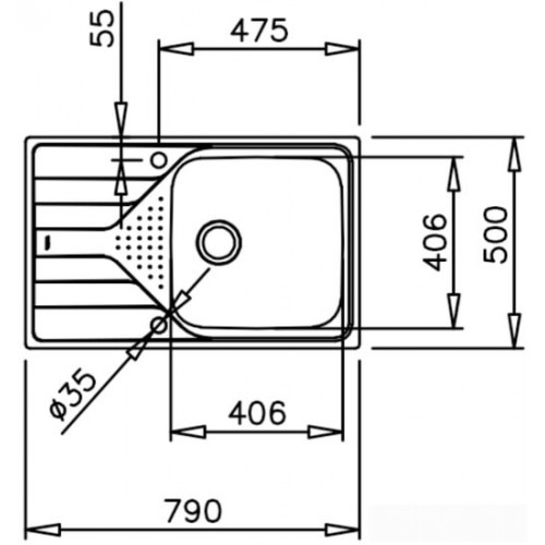 Кухонная мойка TEKA Universe 50 T-XP 1B 1D MAX MCTXT