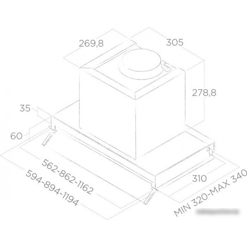 Кухонная вытяжка Elica Box In Plus IXGL/A/60 PRF0097795A