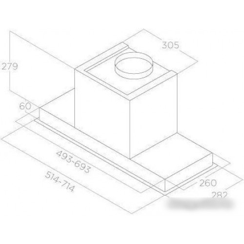 Кухонная вытяжка Elica Advance BL MAT/A/72 PRF0184107