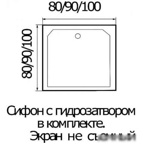 Душевой поддон River Tana 80x80