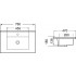 Умывальник WeltWasser Deilbach 7506-75 MT-BL