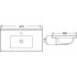 Умывальник WeltWasser Deilbach 7517-80 MT-BL