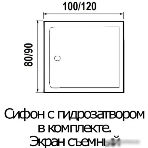 Душевая кабина River Tana 100/80