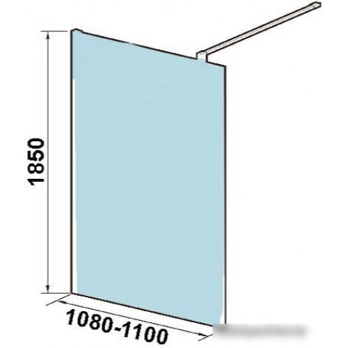 Душевая стенка WeltWasser WW400 110G-1
