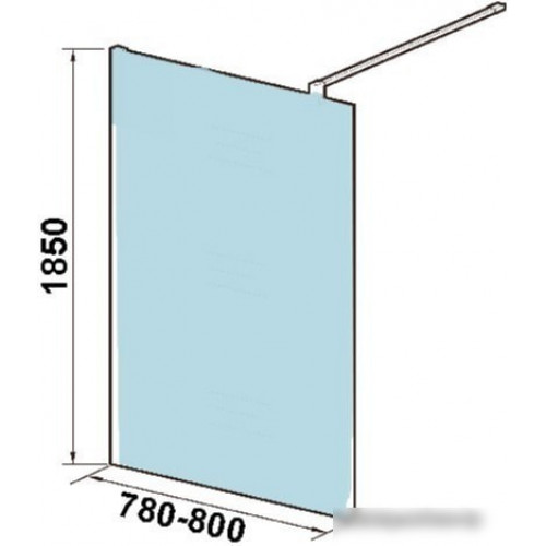 Душевая стенка WeltWasser WW400 80G-1