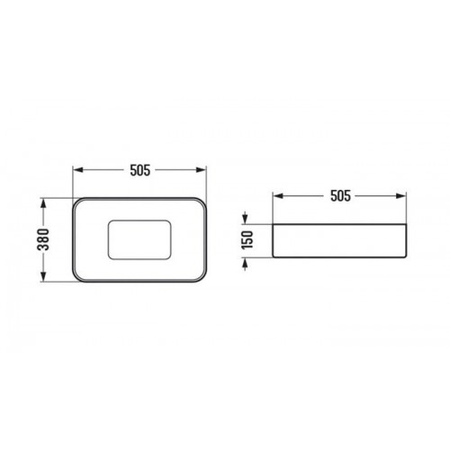Умывальник WeltWasser ELBACH 78575-50 MT-BL