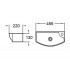 Умывальник WeltWasser AISBACH 7946 GL-WT R