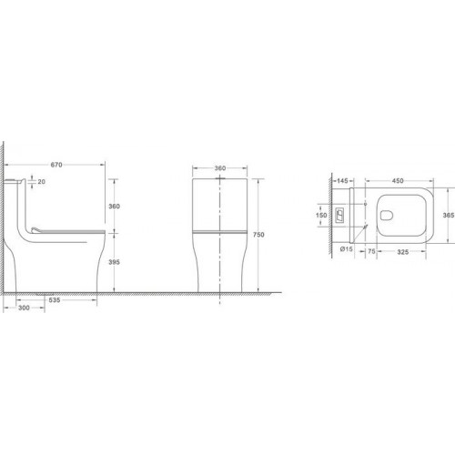 Унитаз напольный WeltWasser Glanbach 001 GL-WT