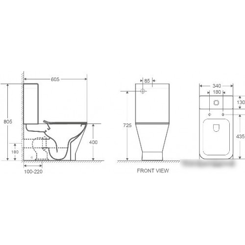 Унитаз WeltWasser Rotbach 001 GL-WT (белый глянец)