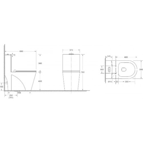 Унитаз WeltWasser Welzbach 001 GL-WT (белый глянец)