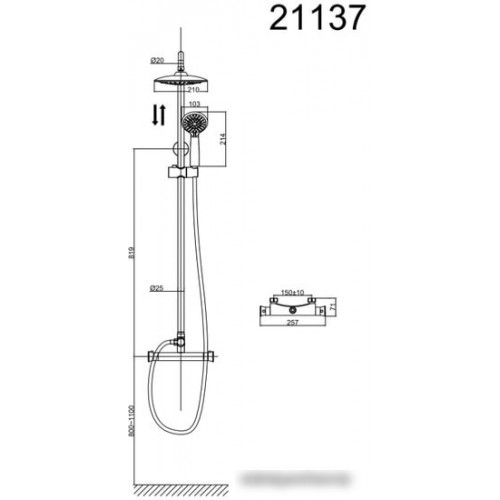 Душевая система D&K DA2113701B09
