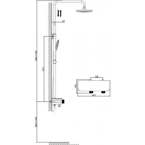 Душевая система D&K DA2193701B17