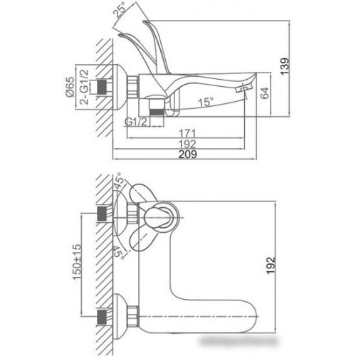 Смеситель D&K DA1033241 (хром)