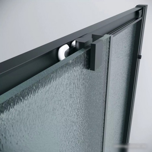 Душевой уголок Grossman Cosmo 80x80x195 300.K33.02.8080.21.02 (черный матовый/шиншилла стекло)